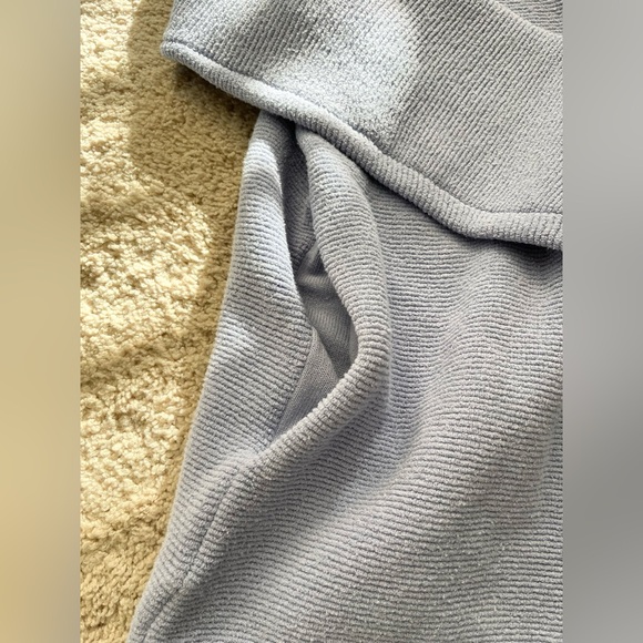 New Free People Ottoman Cardigan Open Front Ribbed Serenity Size Large - Picture 3 of 5